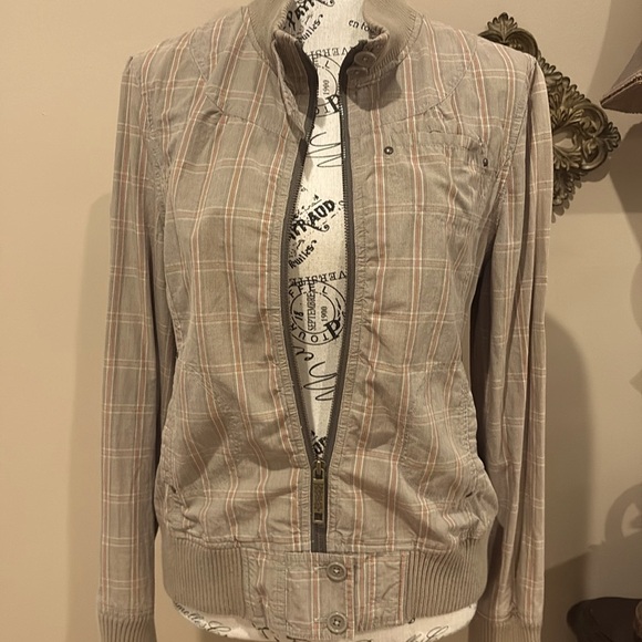 πππ Buckle lightweight zipper jacket Sz M - Picture 10 of 12